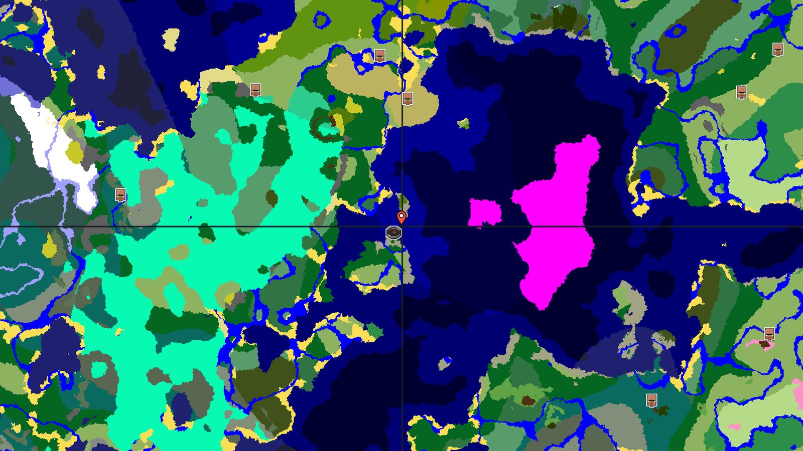 Mushroom Island and Jungle Island — Minecraft seed preview