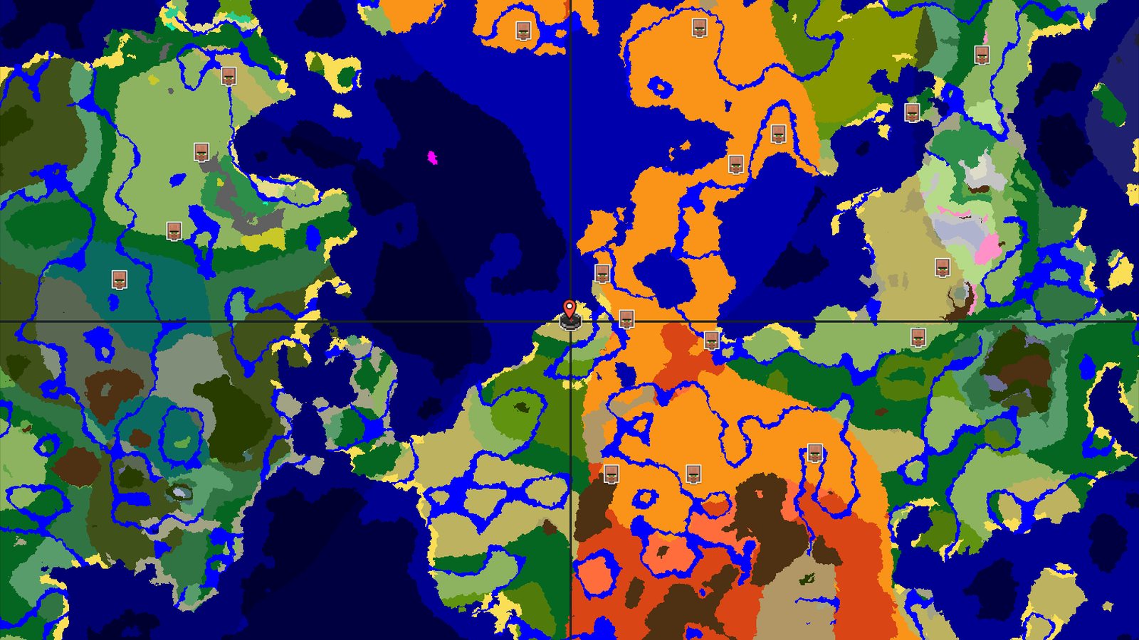 Savanna Spawn with a Close Buried Treasure and Jungle — Minecraft seed preview
