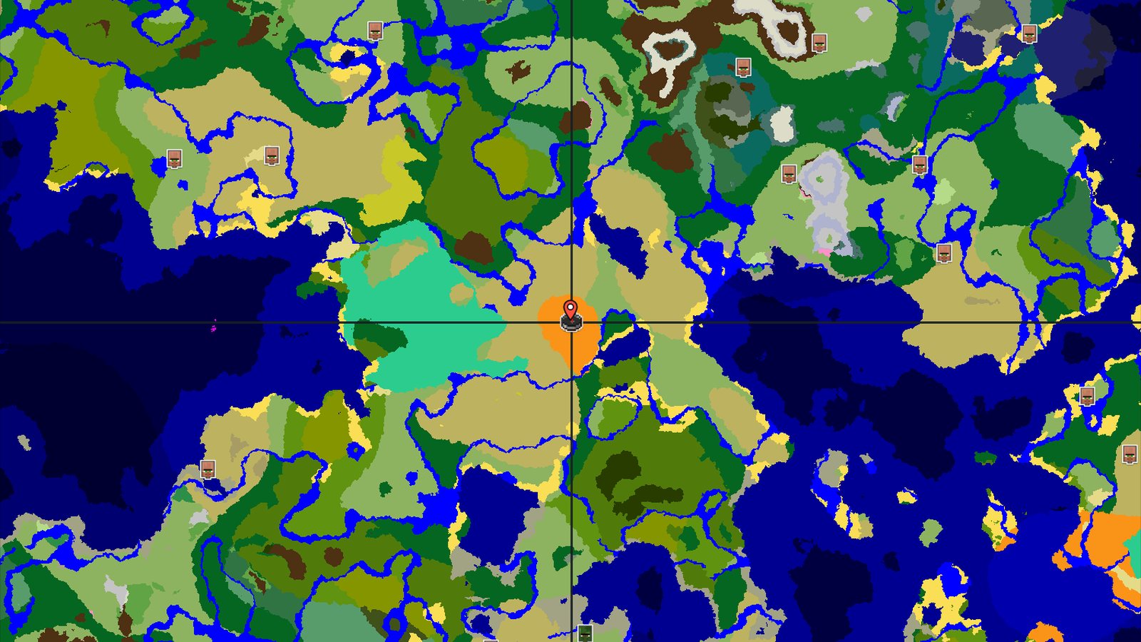 Desert Spawn with Nearby Pyramid and Jungles — Minecraft seed preview