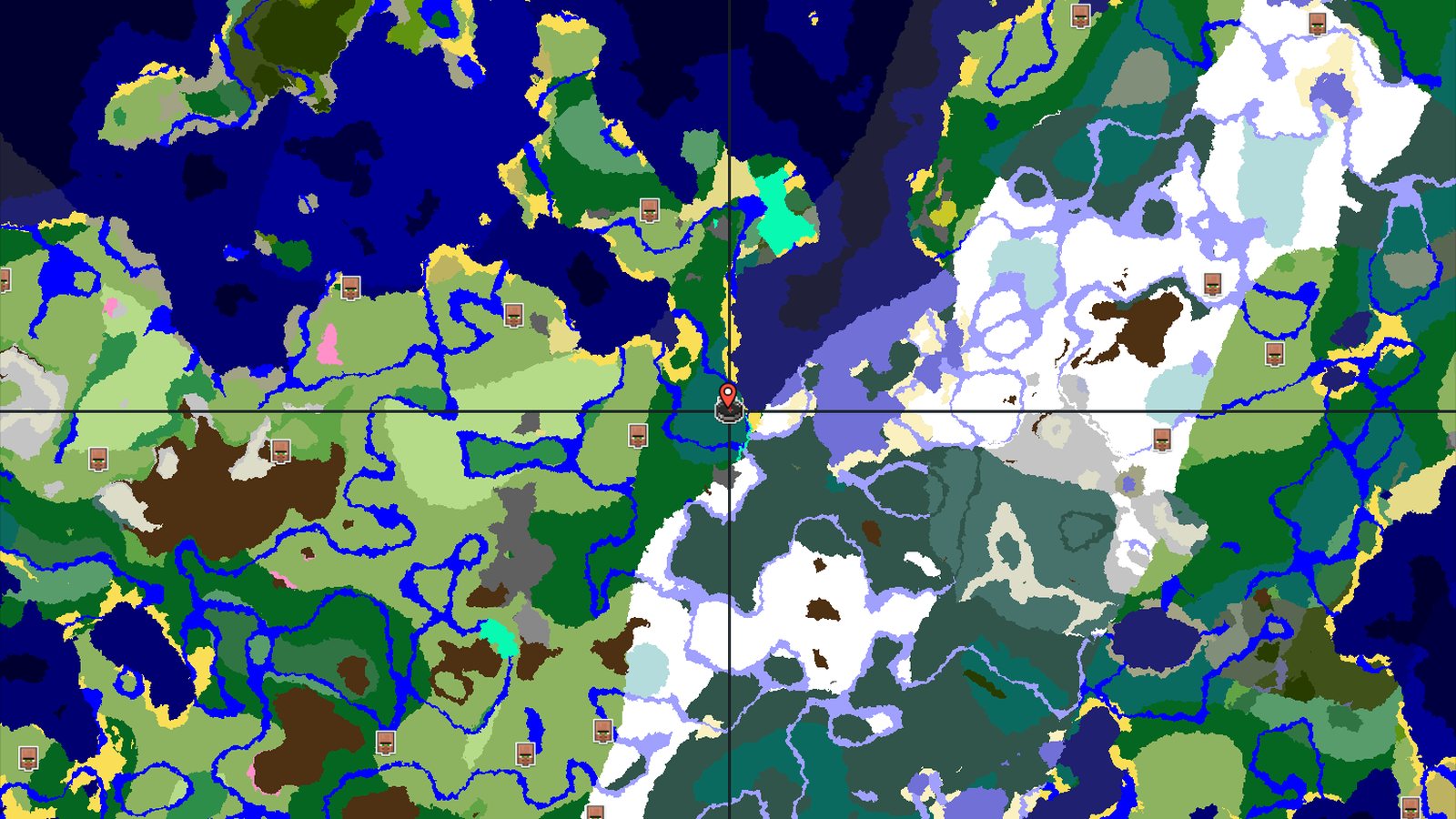 A Quick Village Start in a Varied Taiga Landscape — Minecraft seed preview