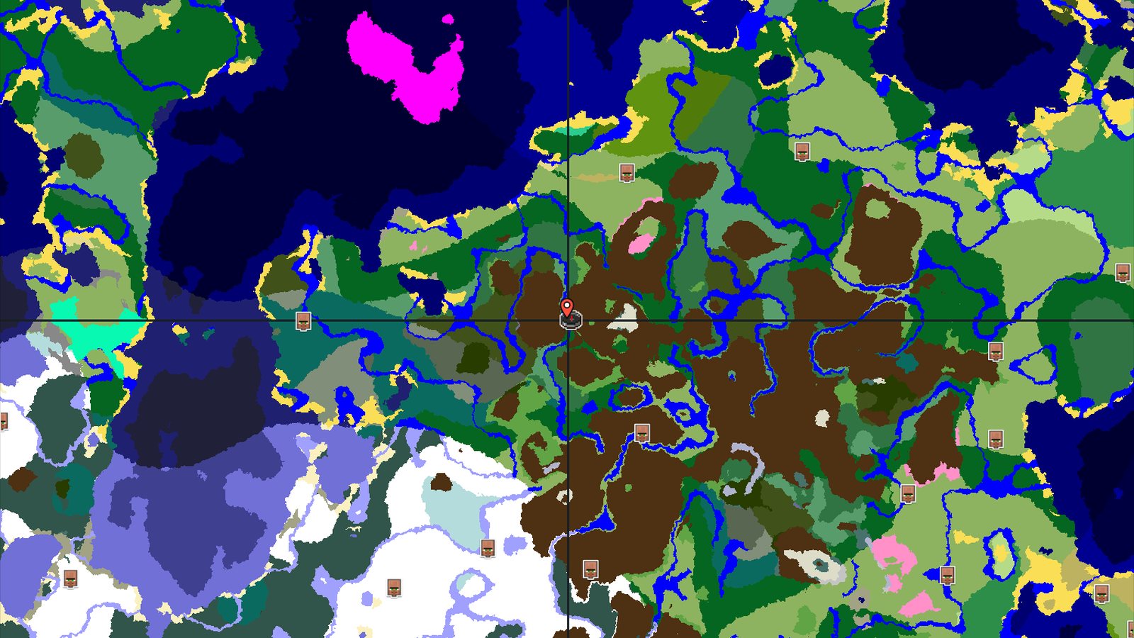 Ancient City Near Forest Spawn and Snowy Peaks — Minecraft seed preview