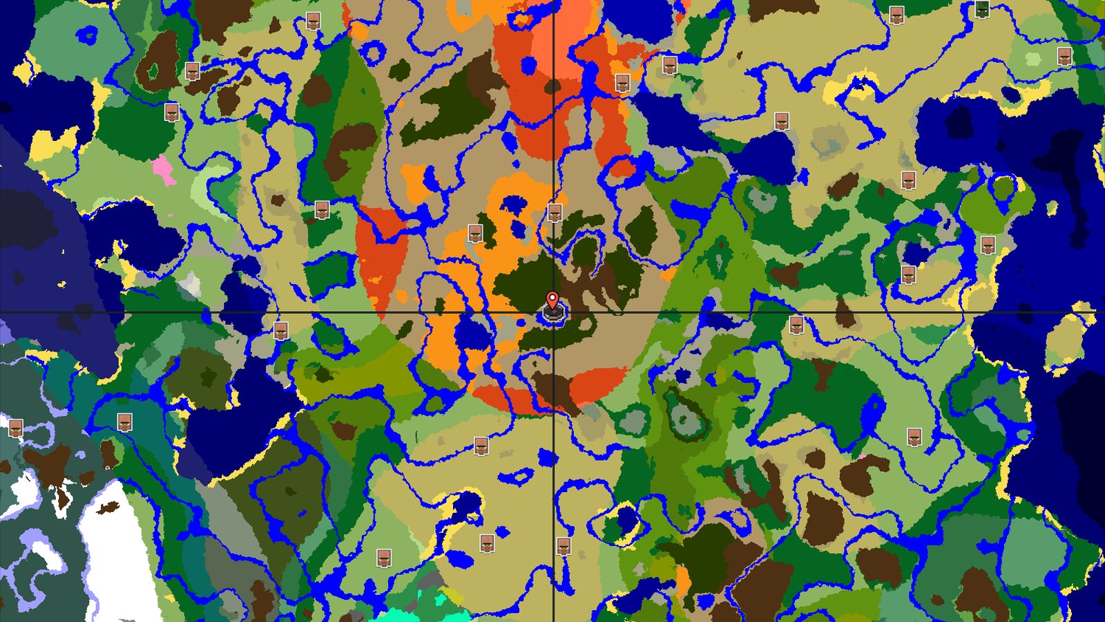 Wooded Badlands Start With Nearby Structures — Minecraft seed preview