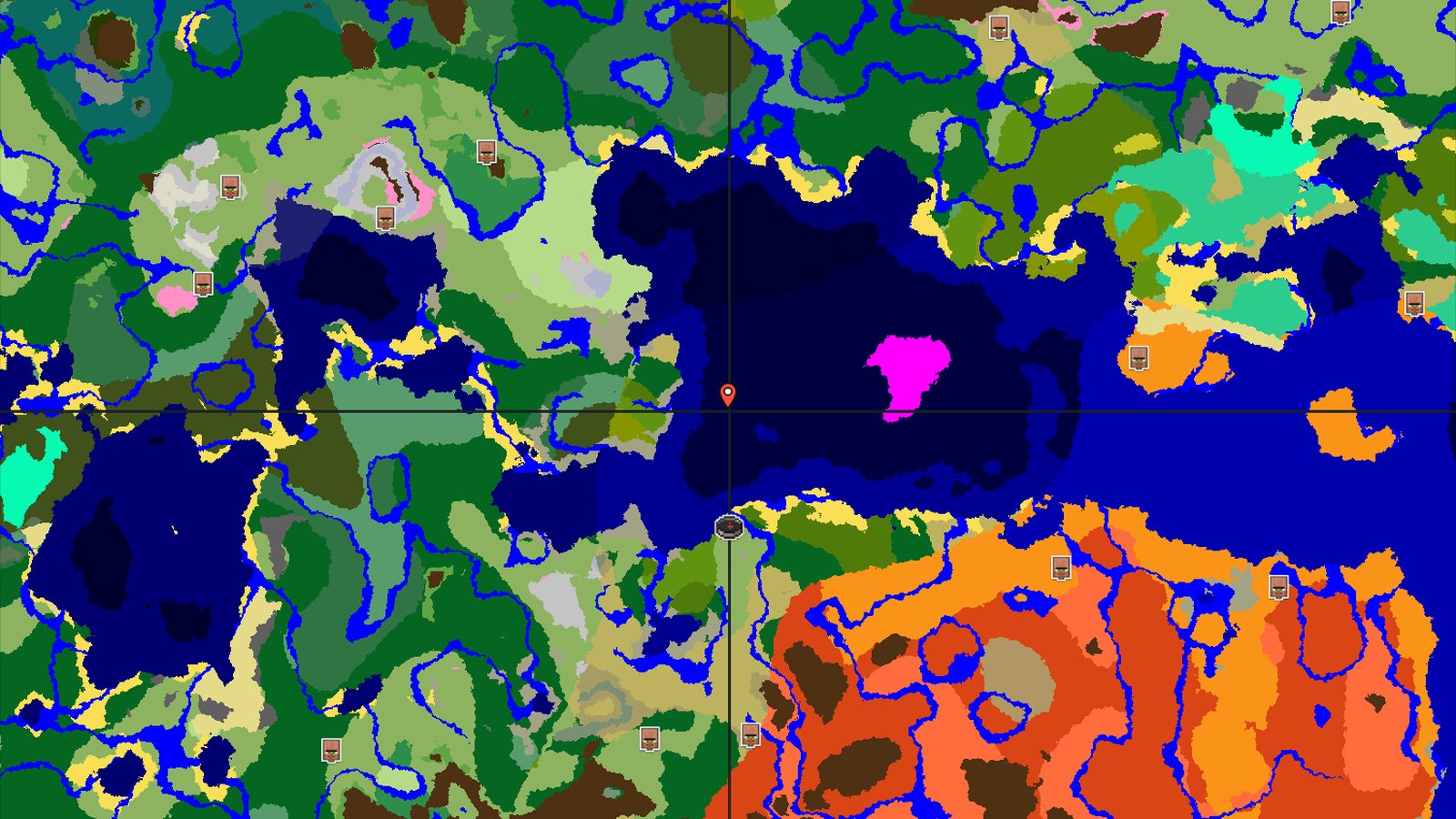 Mushroom Fields and Jungles Near Spawn — Minecraft seed preview