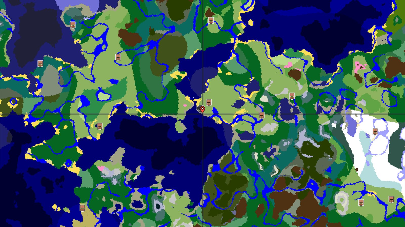 Cherry Grove Near Spawn with Coastal Plains — Minecraft seed preview