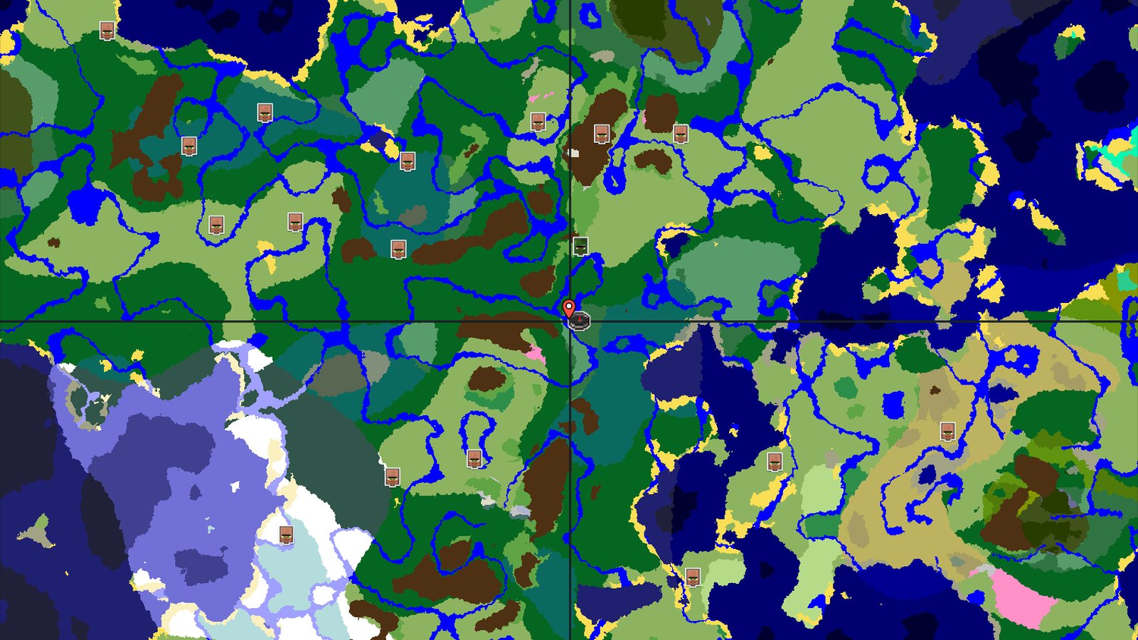 Cherry Grove Near Spawn with an Abandoned Village — Minecraft seed preview