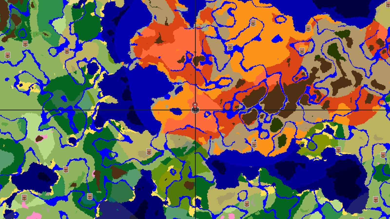 Eroded Badlands at Spawn with Desert — Minecraft seed preview