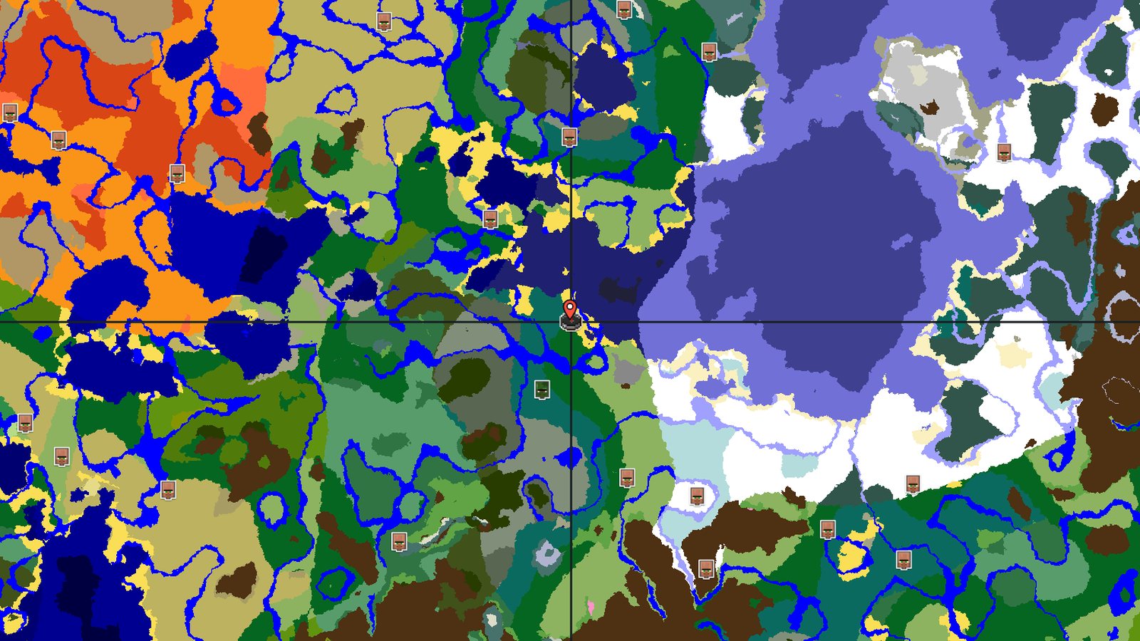 Taiga Village with a Close Ocean Ruin — Minecraft seed preview