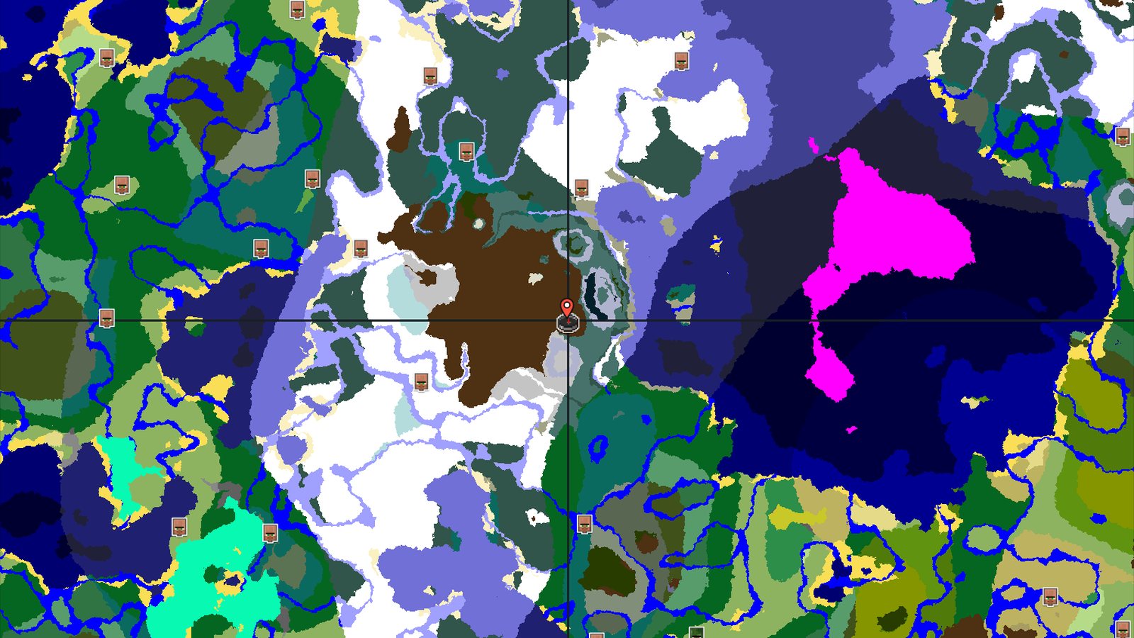 Ancient City near Spawn in Snowy Peaks — Minecraft seed preview