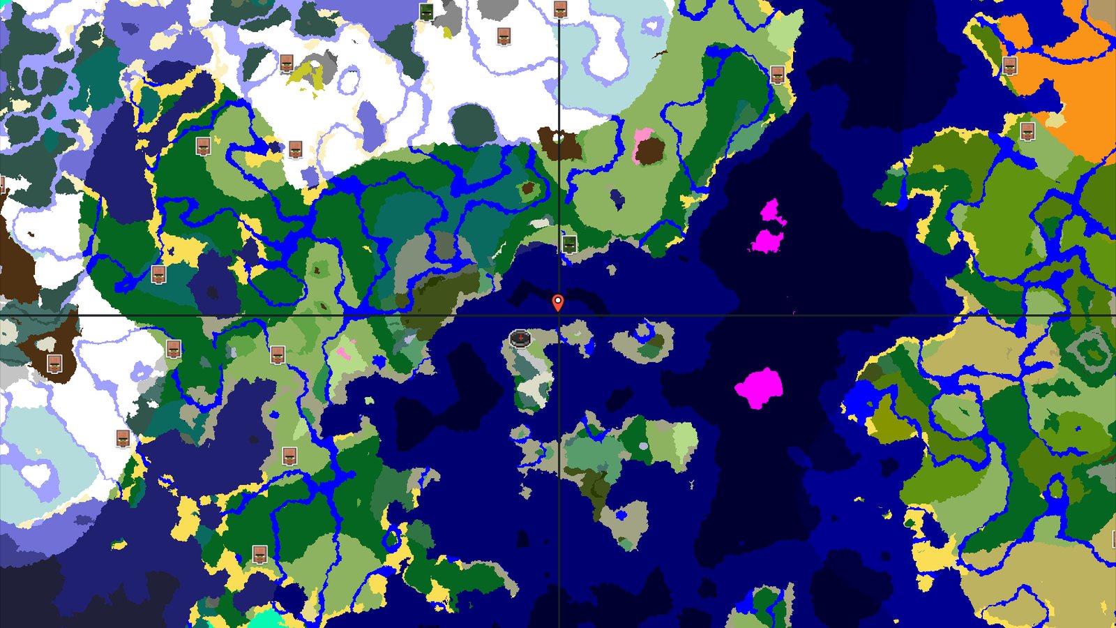 Snowy Slopes Spawn with Nearby Ocean and Trial Chambers — Minecraft seed preview