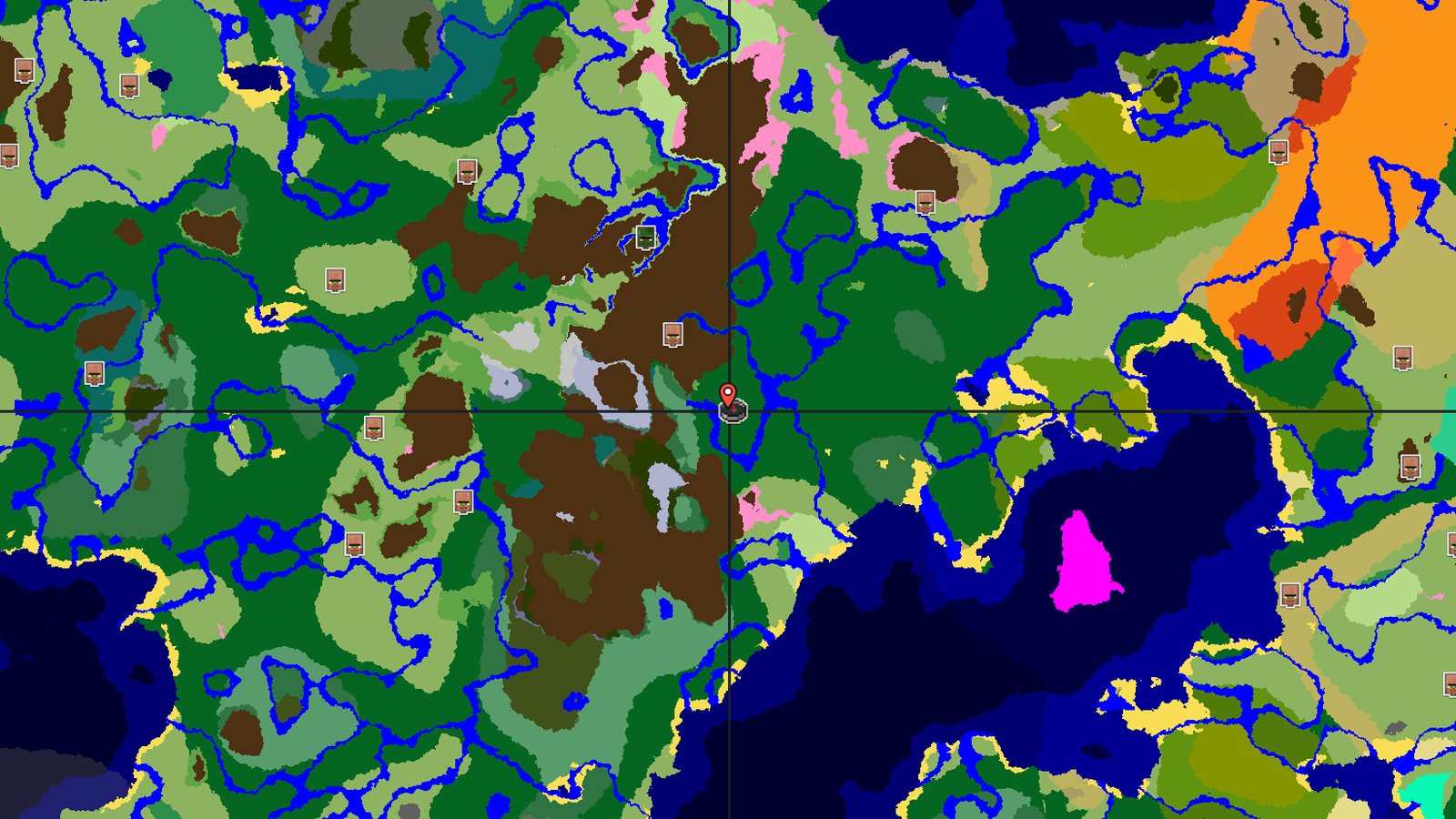 Valley of Peaks and Groves — Minecraft seed preview