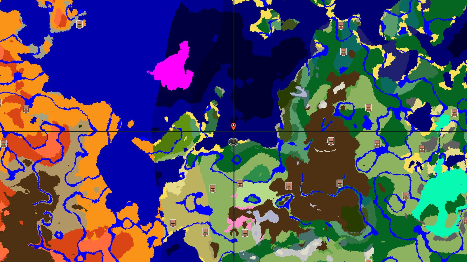 Birch Forest Spawn Near Immediate Coastal Structures — Minecraft seed preview