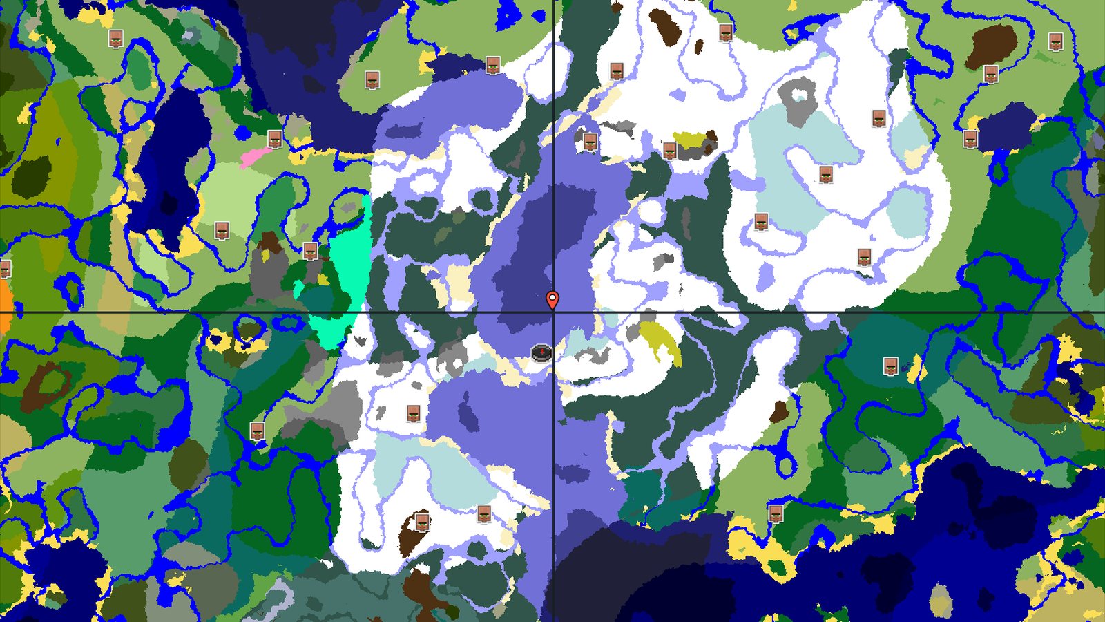 Ice Spikes Near Spawn in a Frozen World — Minecraft seed preview