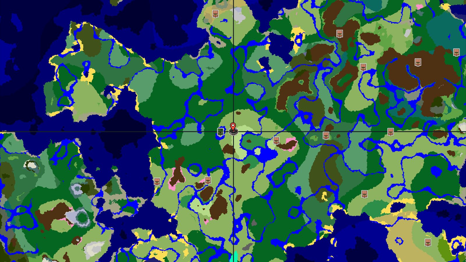 Abandoned Village and Nearby Cherry Grove — Minecraft seed preview