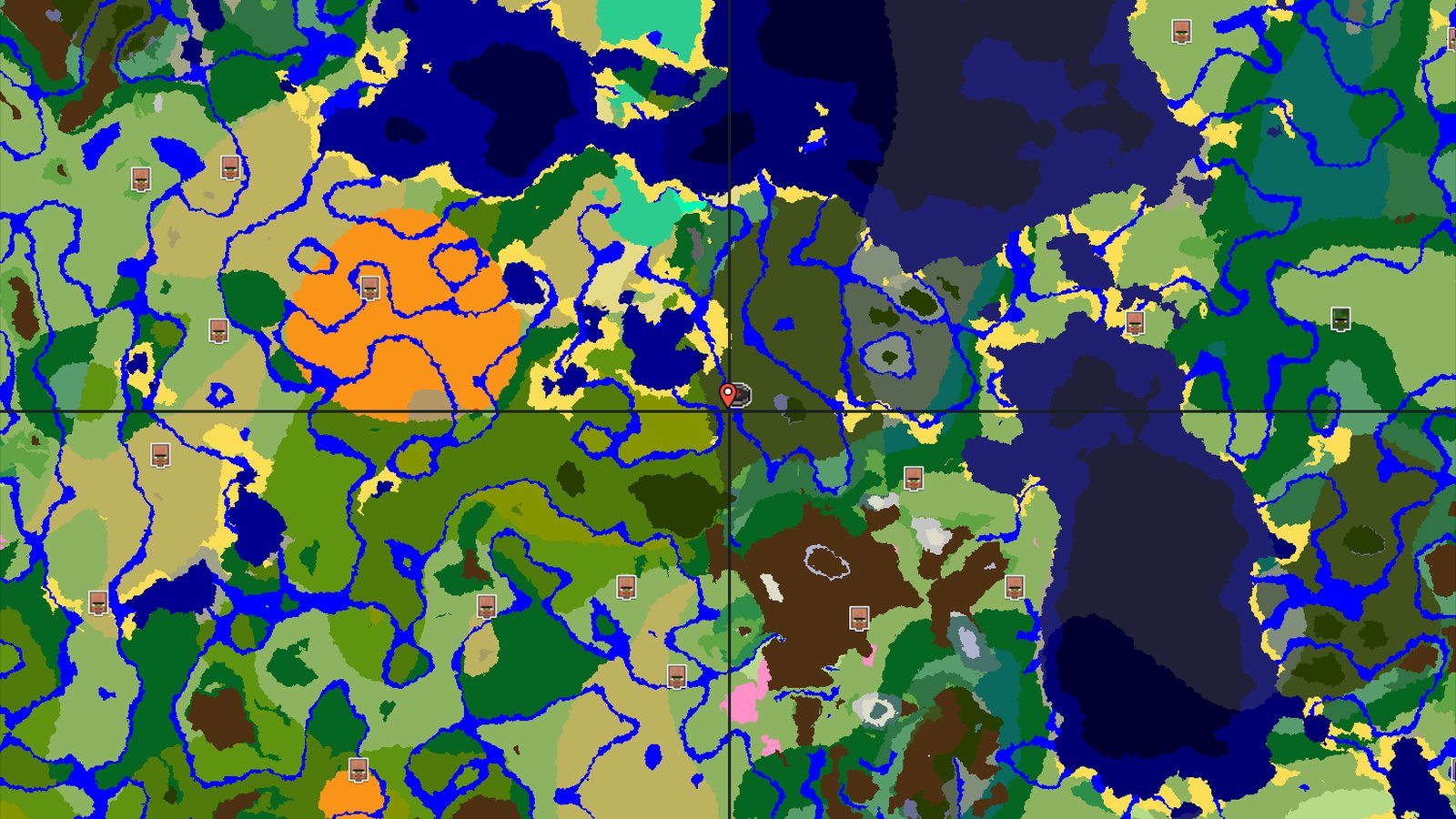 Dark Forest Spawn with Close Woodland Mansion — Minecraft seed preview