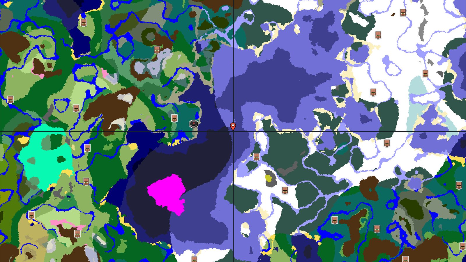 Snowy Plains Spawn with Nearby Ancient City — Minecraft seed preview