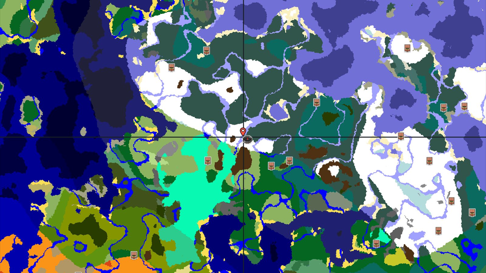 Snowy Plains Spawn with Nearby Trial Chambers — Minecraft seed preview