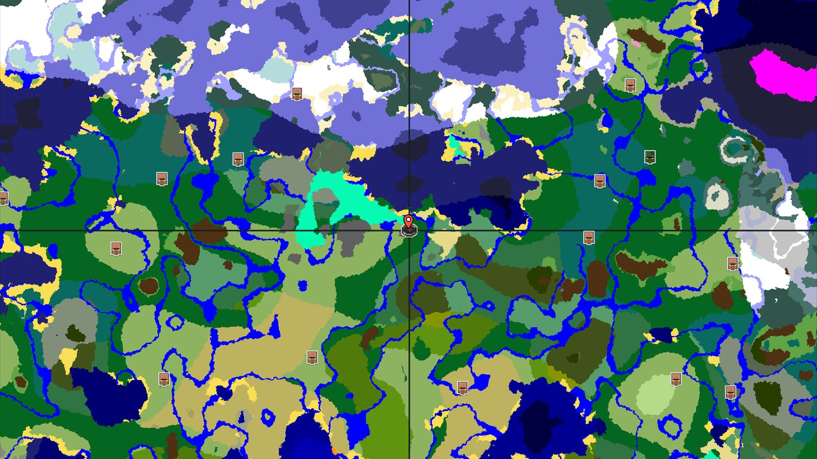 Windswept Hills Spawn with Nearby Woodland Mansion — Minecraft seed preview