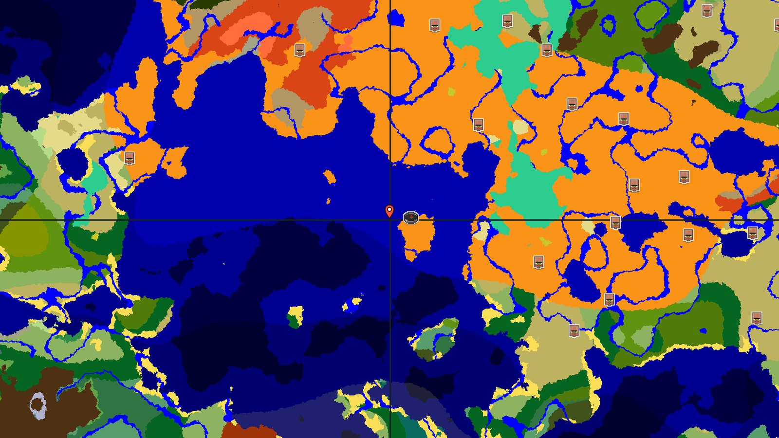 Desert Island with a Nearby Ocean Ruin — Minecraft seed preview