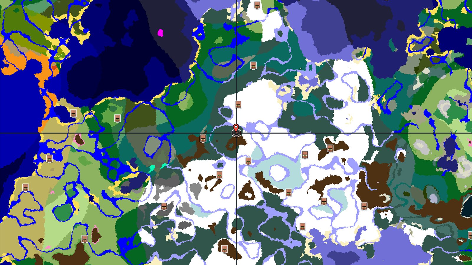Snowy Taiga Spawn with Nearby Trial Chambers — Minecraft seed preview