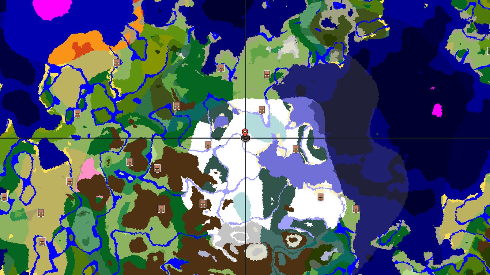 Spawn in Snowy Plains, Find Nearby Trial Chambers — Minecraft seed preview
