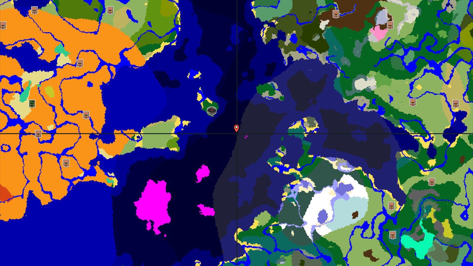 Island Spawn with Nearby Ocean Ruins and Deep Waters — Minecraft seed preview