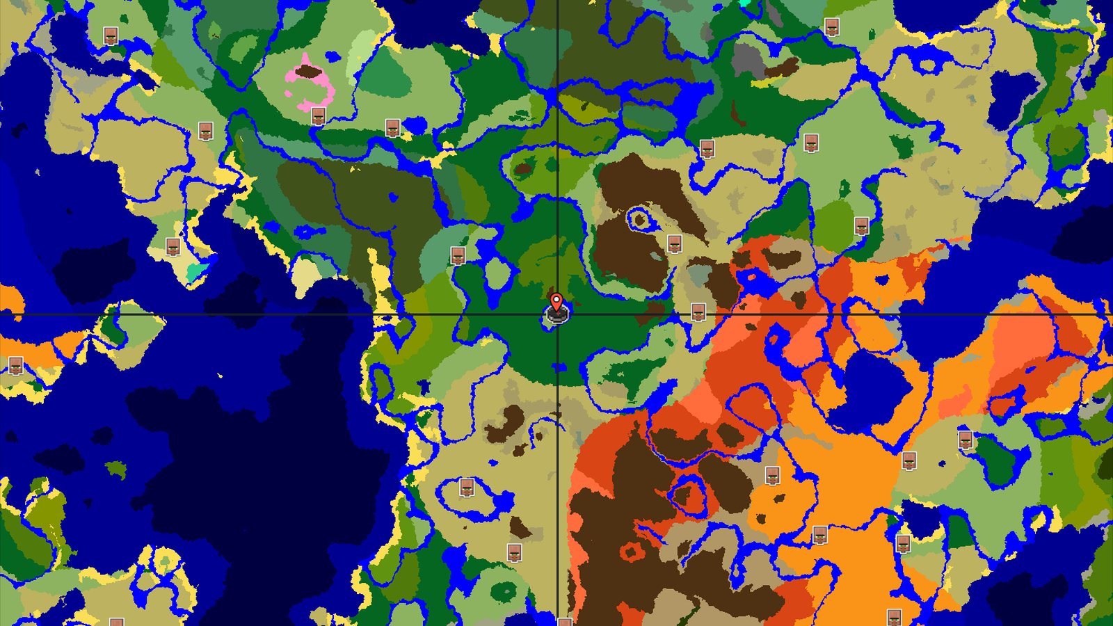 Spawn Near a Jungle and Badlands Landscape — Minecraft seed preview