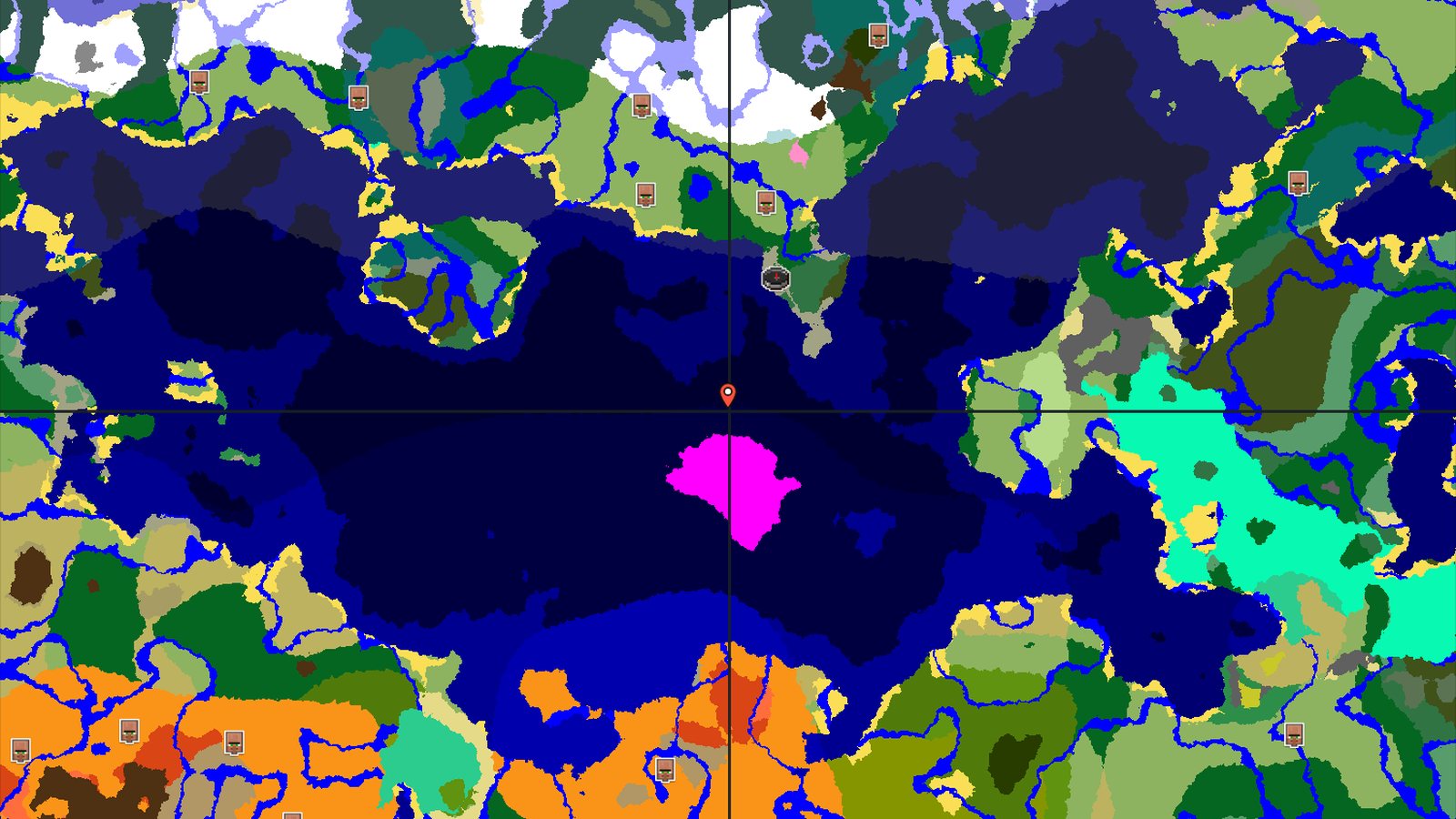 Mushroom Fields and Ocean Monument Seed — Minecraft seed preview