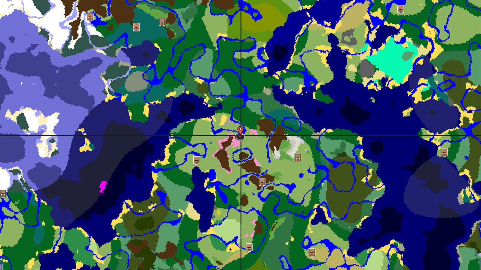 Cherry Grove and Mineshaft Near a Plains Spawn — Minecraft seed preview
