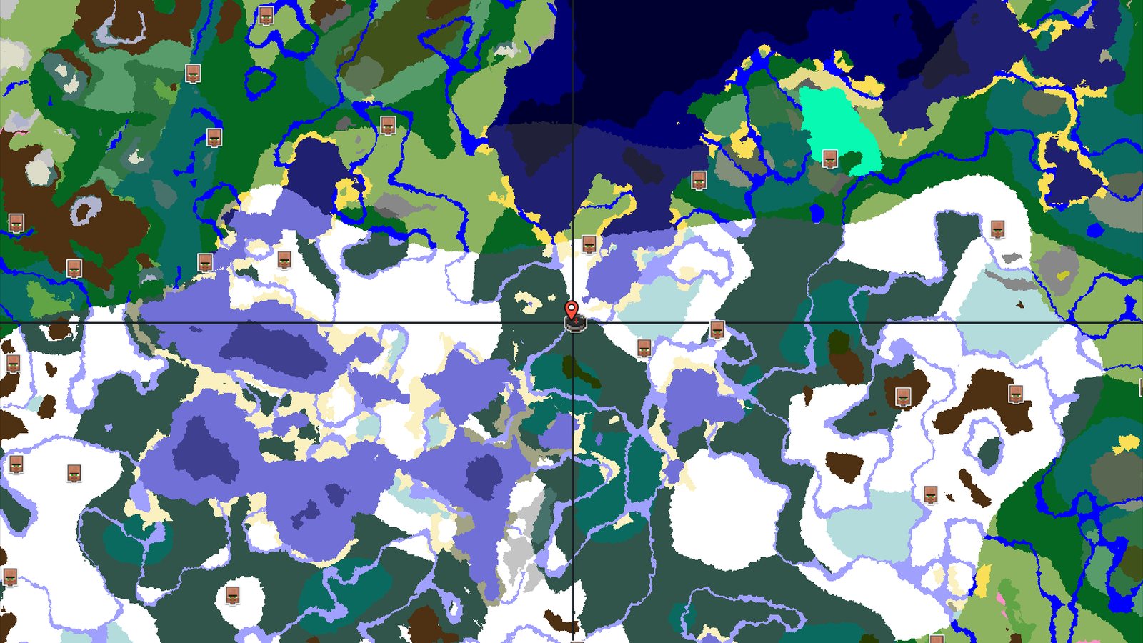 Ice Spikes Near Spawn in a Frozen World — Minecraft seed preview