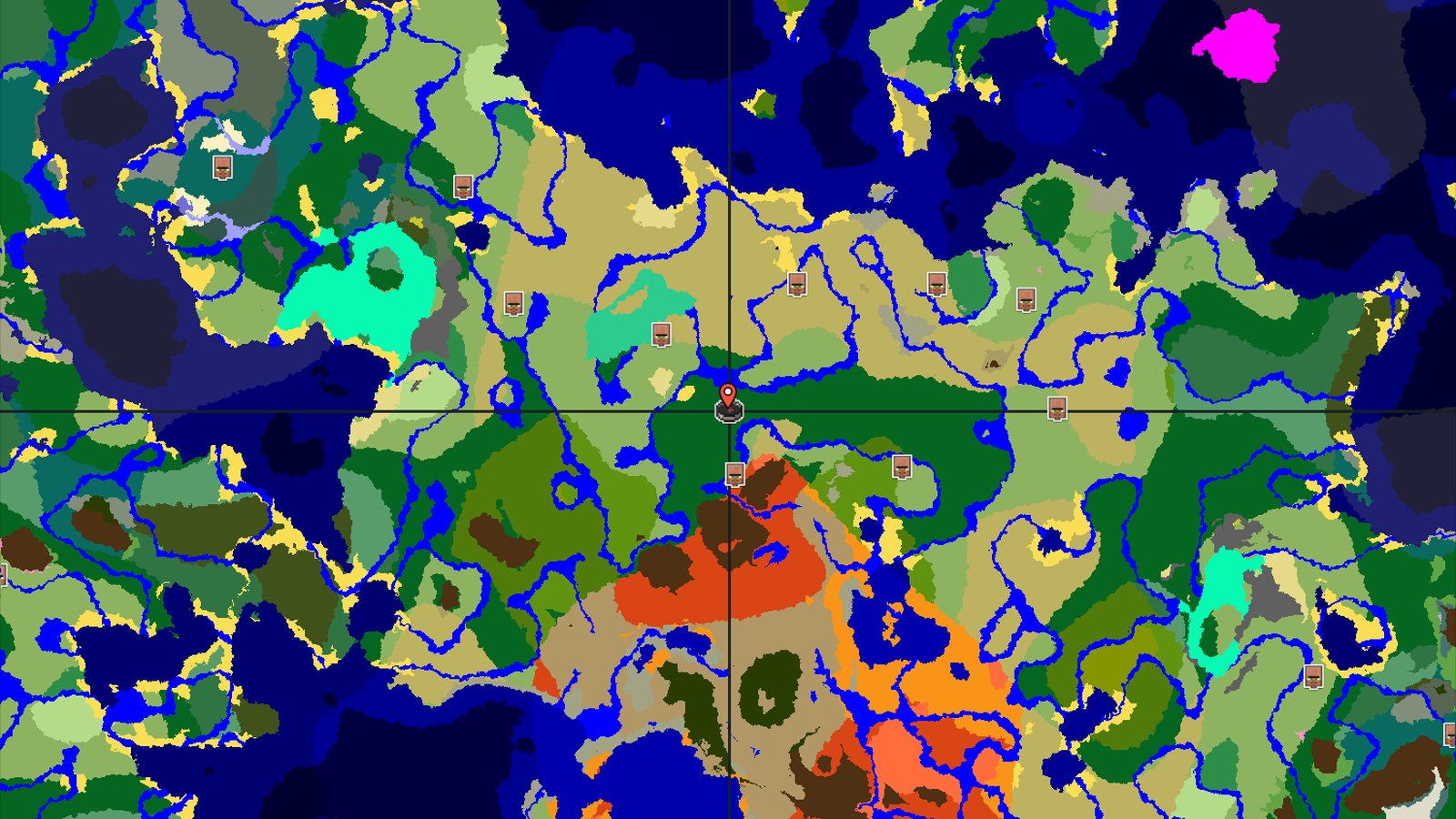 Forest Spawn with Eroded Badlands Nearby — Minecraft seed preview