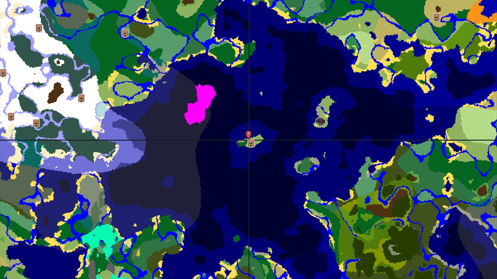An Ocean-Heavy Seed with Close Underground Loot — Minecraft seed preview