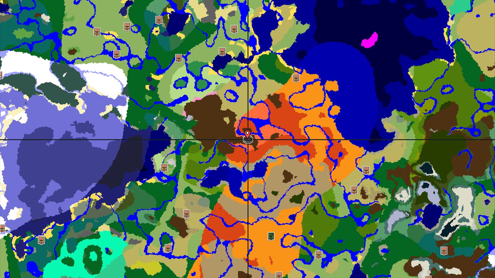 Spawn in a Valley of Eroded Badlands — Minecraft seed preview