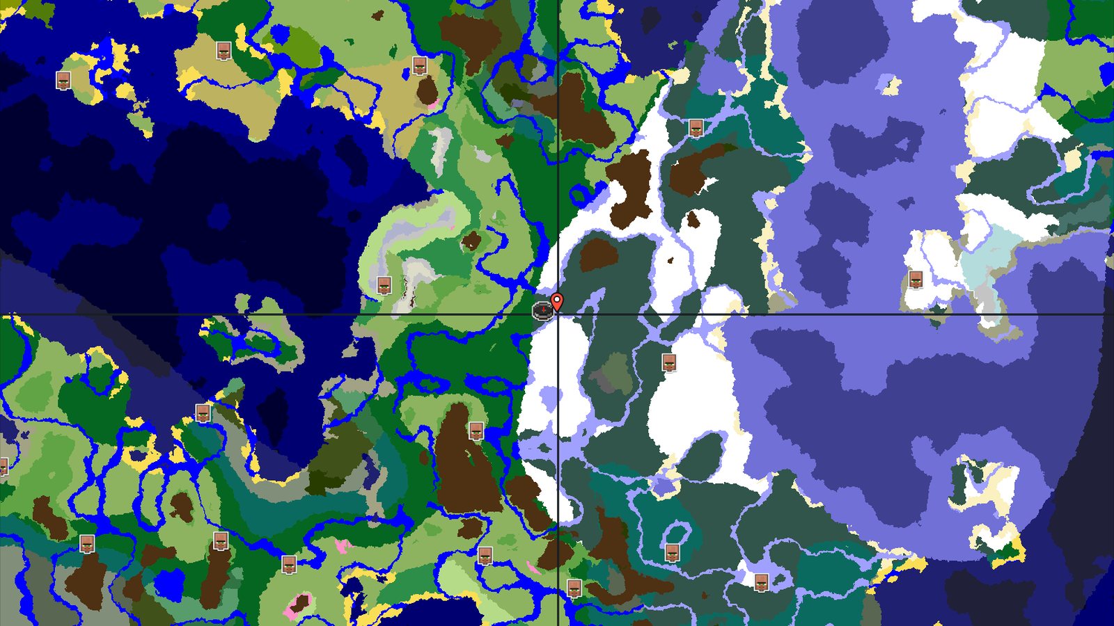 Spawn in a Snowy Taiga with a Fast Nether Fortress — Minecraft seed preview