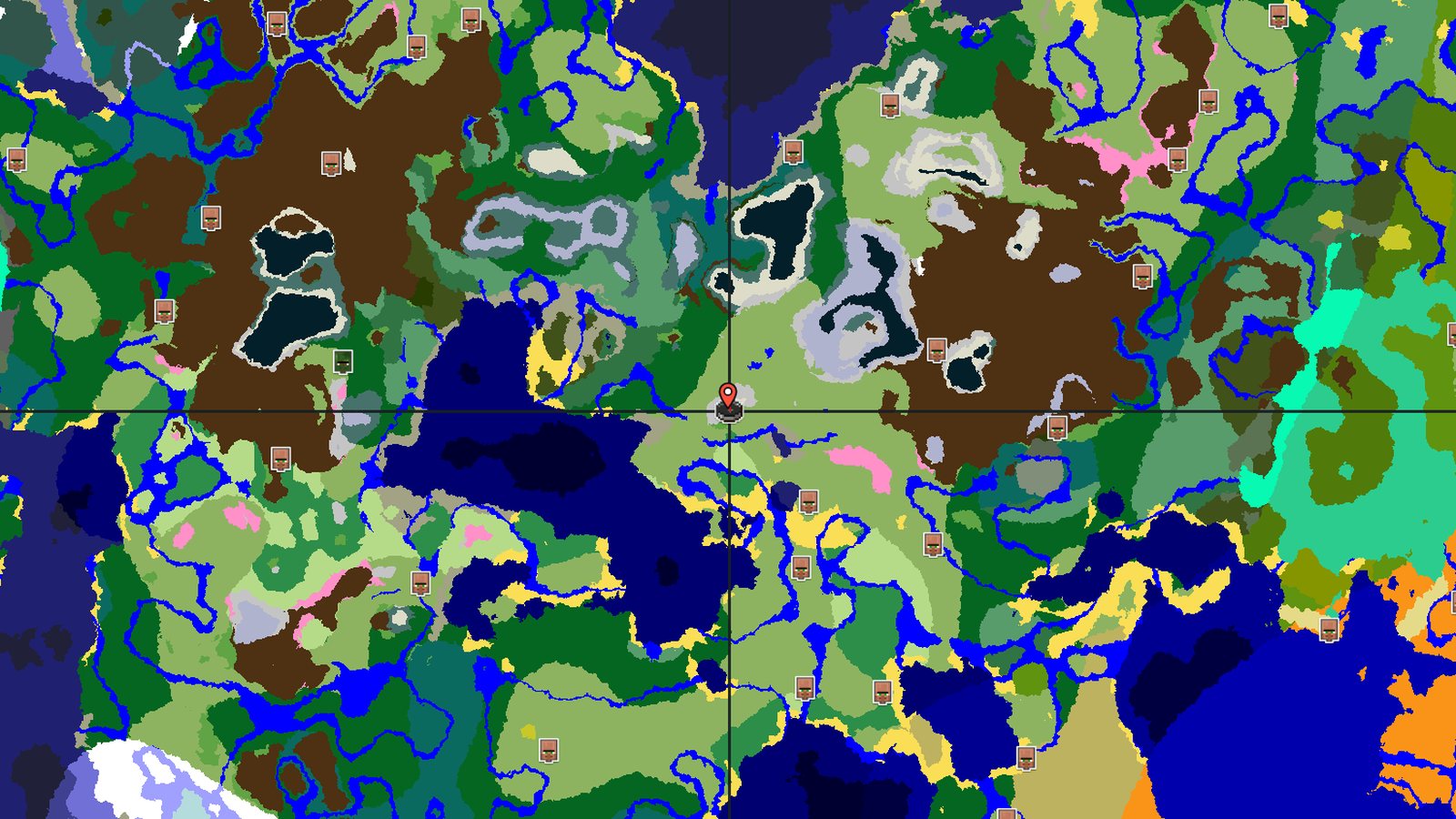 Jagged Peaks and Snowy Slopes Near a Flower Forest — Minecraft seed preview