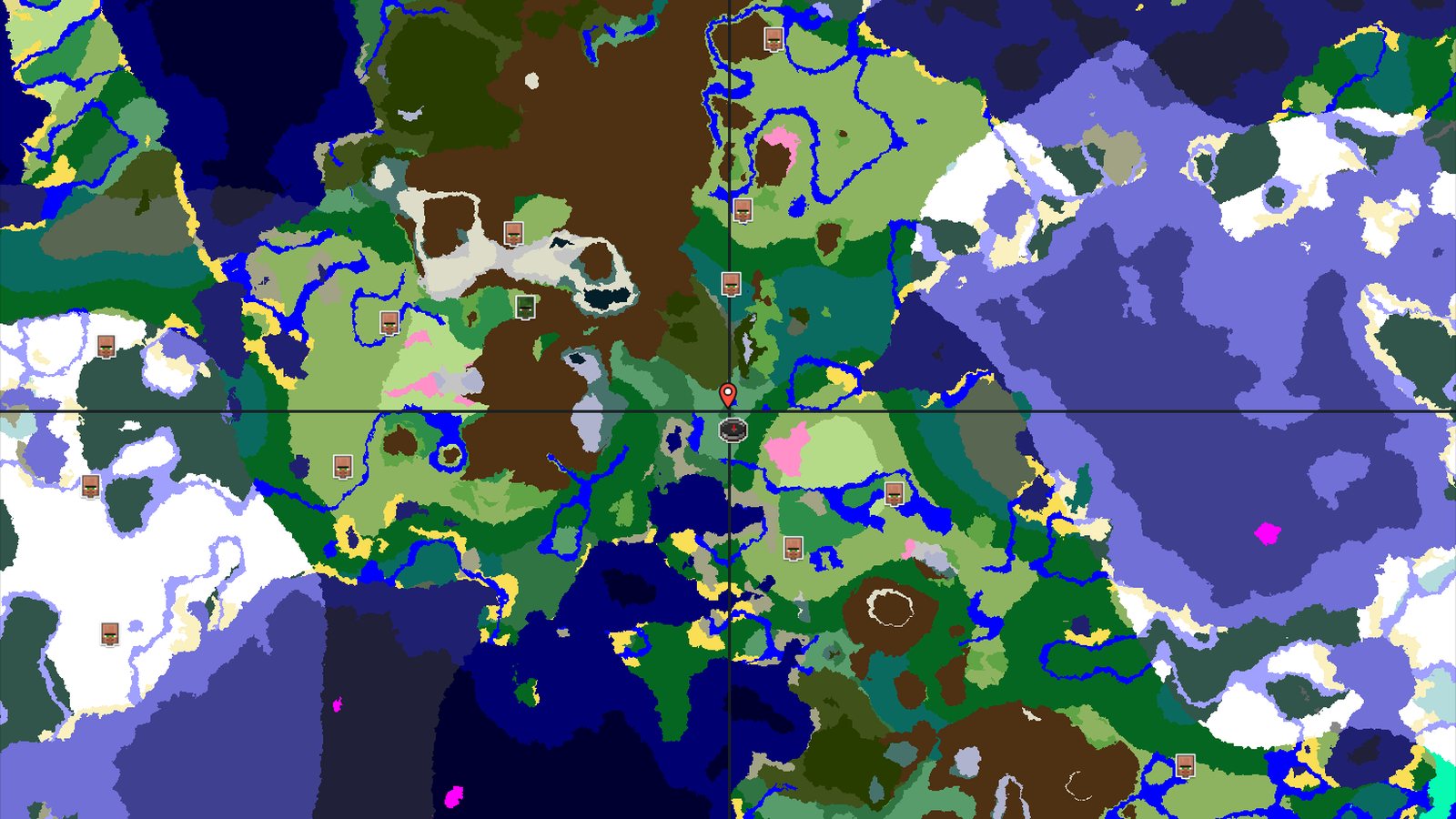 Spawn in Old Growth Birch, Near Cherry Grove — Minecraft seed preview