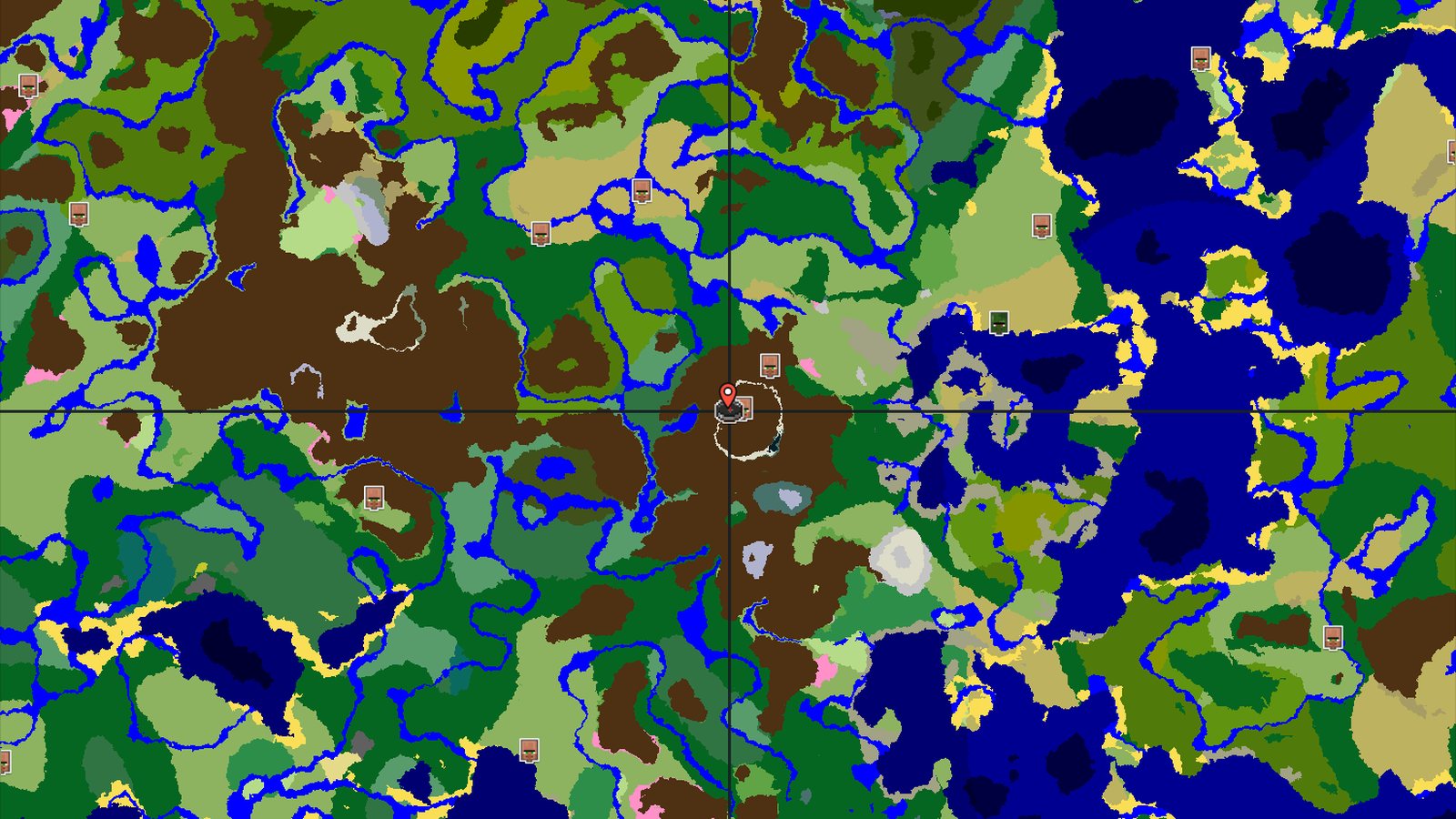 Woodland Mansion near Spawn in Mountainous Terrain — Minecraft seed preview