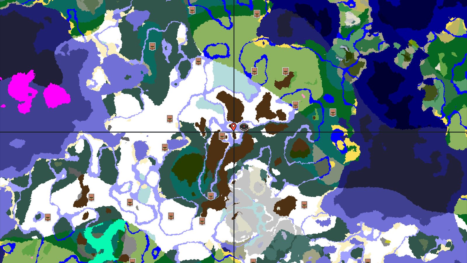 Snowy Plains Spawn with Nearby Trail Ruins — Minecraft seed preview