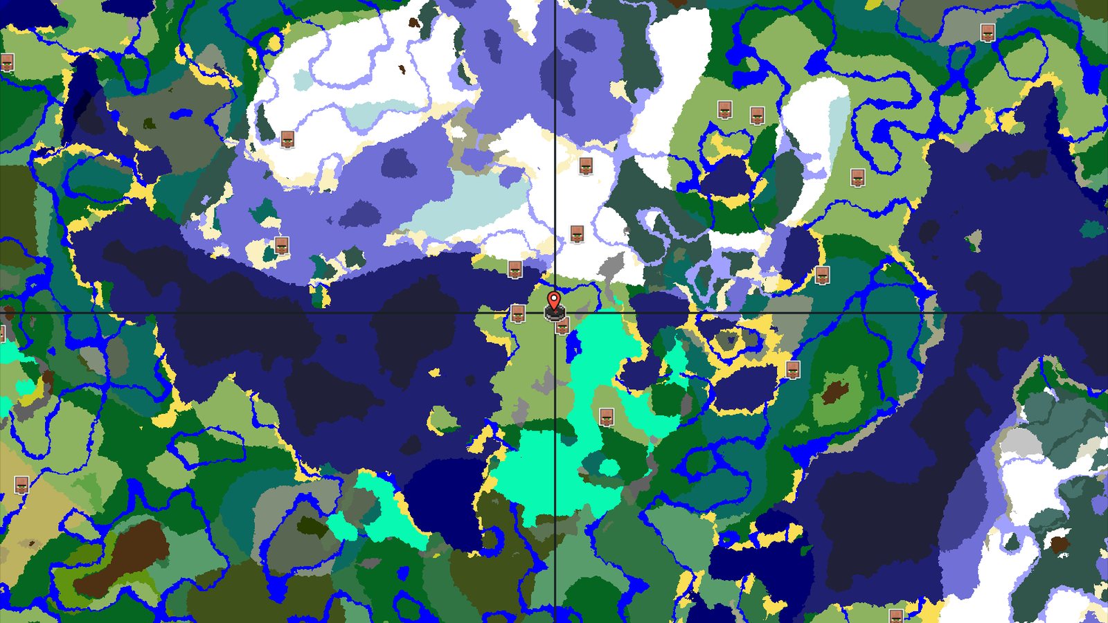A Frozen Start: Village and Swamp Hut Near Spawn — Minecraft seed preview