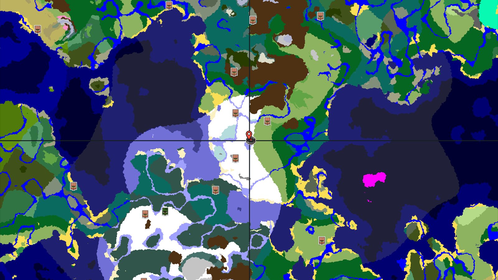 Snowy Plains Spawn With Distant Ancient City — Minecraft seed preview