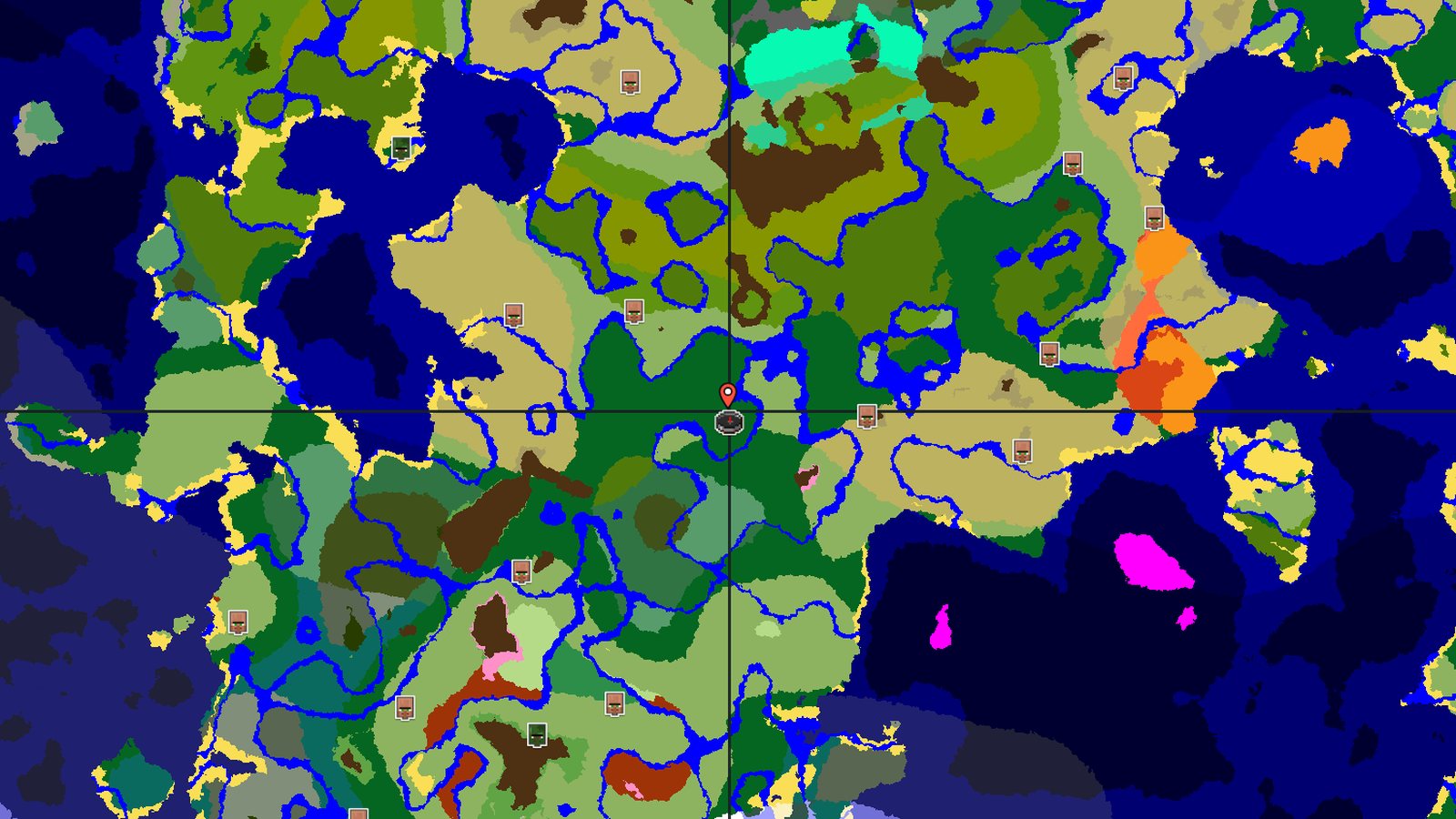 Cherry Grove Amidst Rivers and Forests — Minecraft seed preview