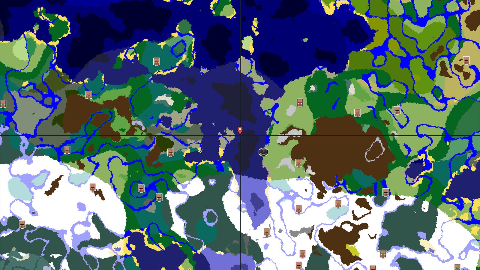 Spawn Near a Trial Chamber and Icy Peaks — Minecraft seed preview