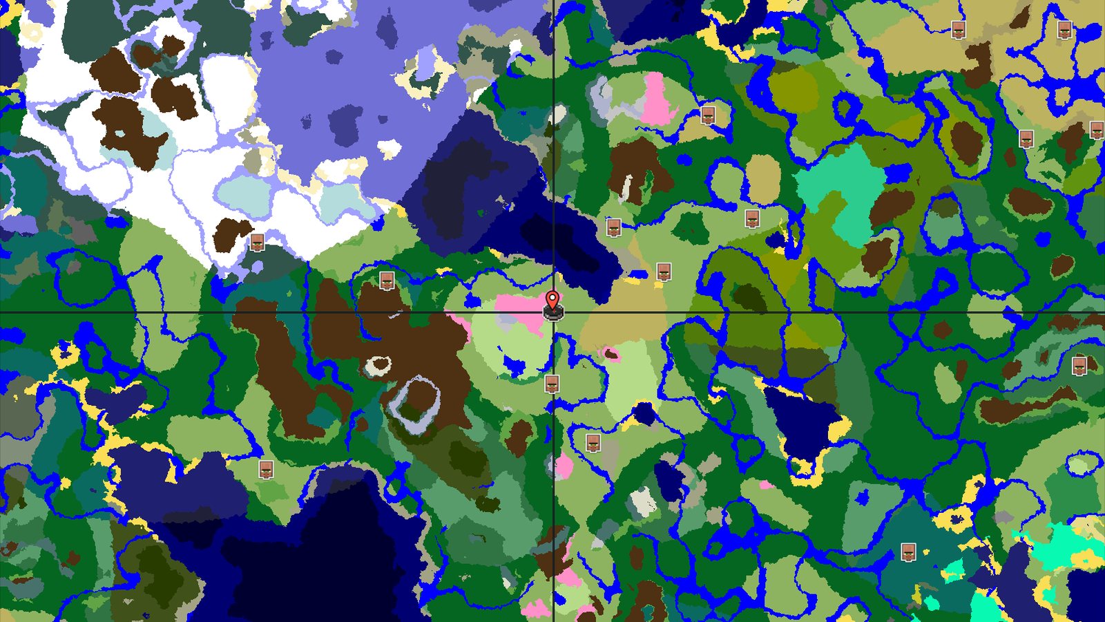 Cherry Grove and Flower Forest Near Spawn — Minecraft seed preview