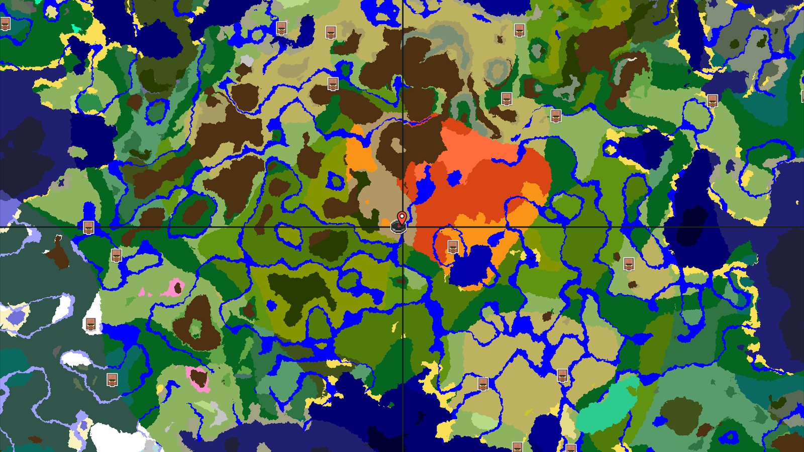 Wooded Badlands Valley with Nearby Jungle — Minecraft seed preview