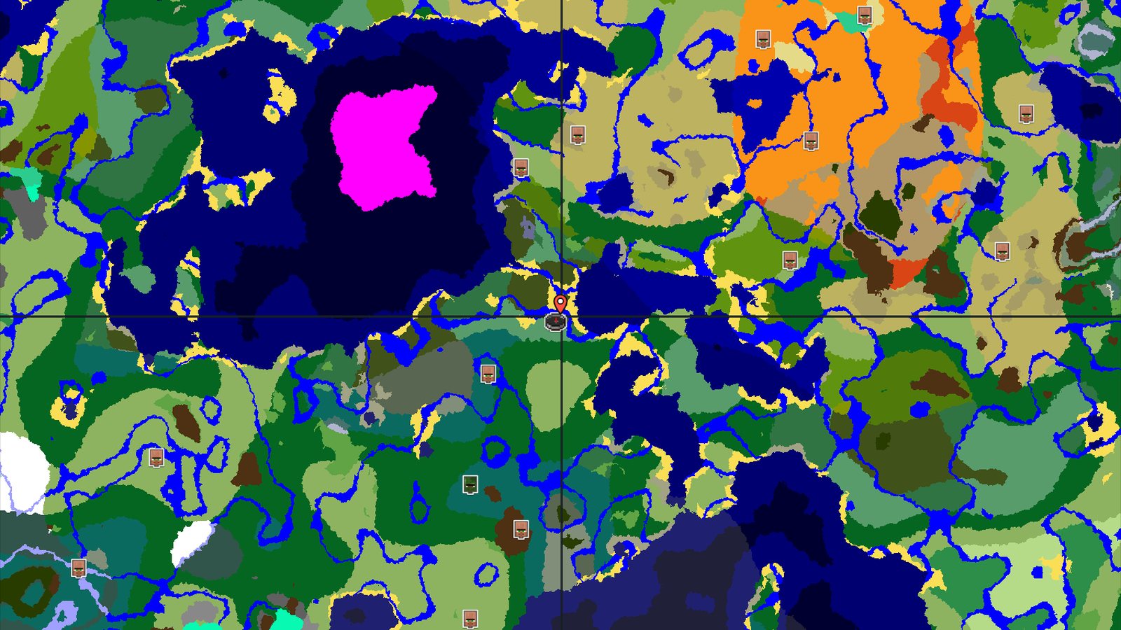 Mushroom Fields Near a Dark Forest — Minecraft seed preview