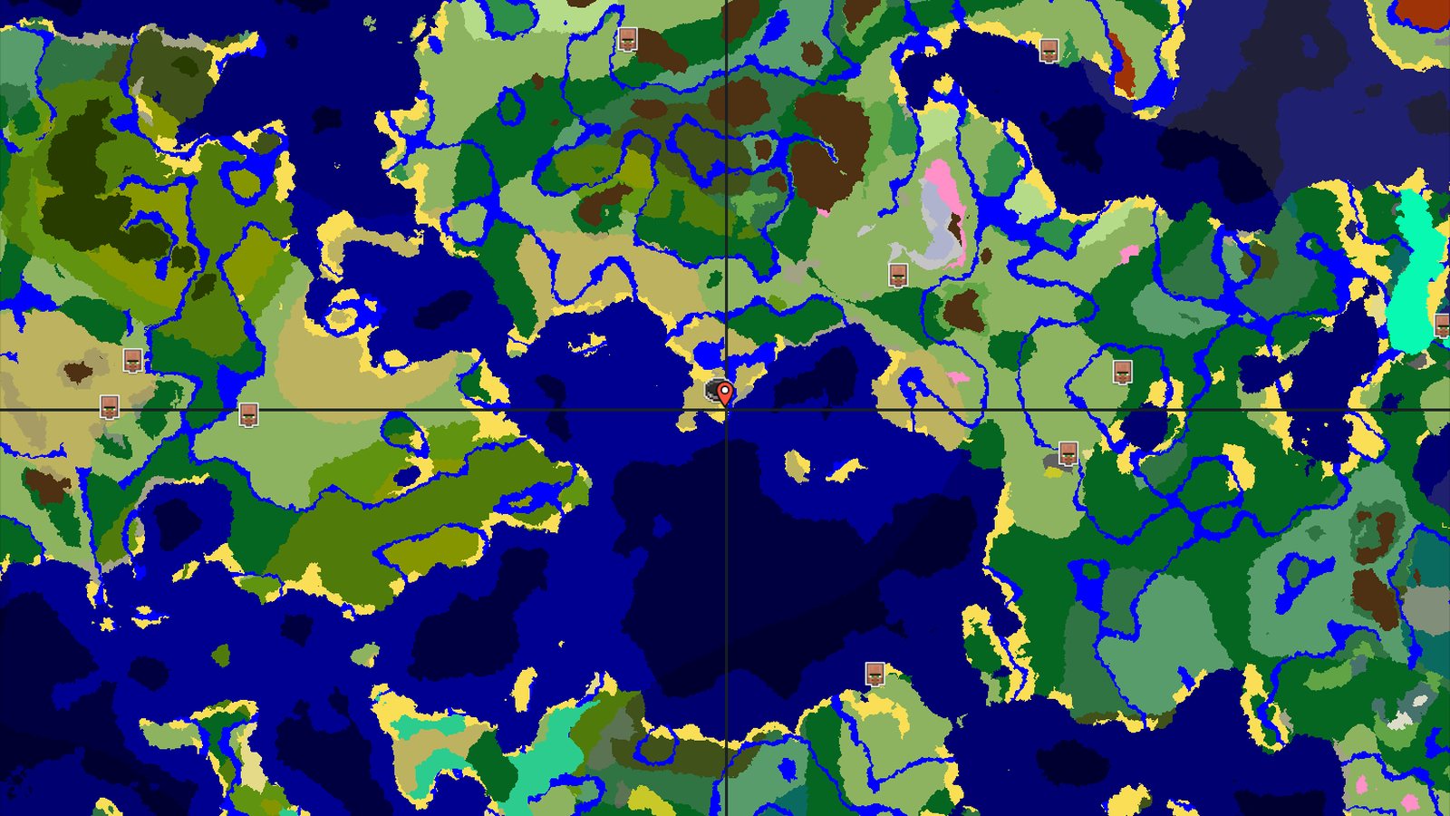 Savanna Island with Buried Treasure — Minecraft seed preview