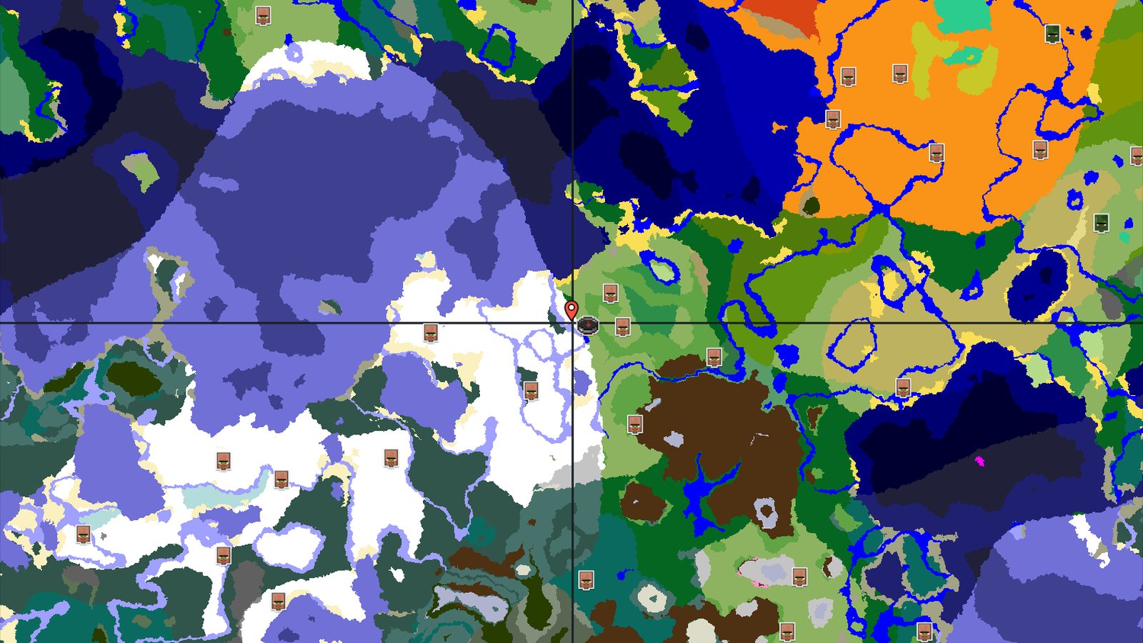 A Frozen River and nearby Trial Chambers — Minecraft seed preview