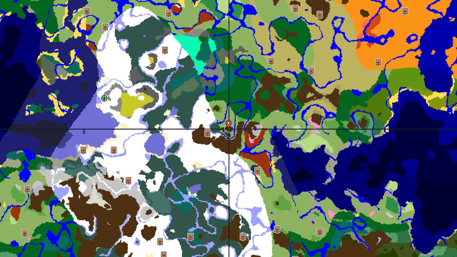 Dappled Forest and Snowy Plains Village — Minecraft seed preview