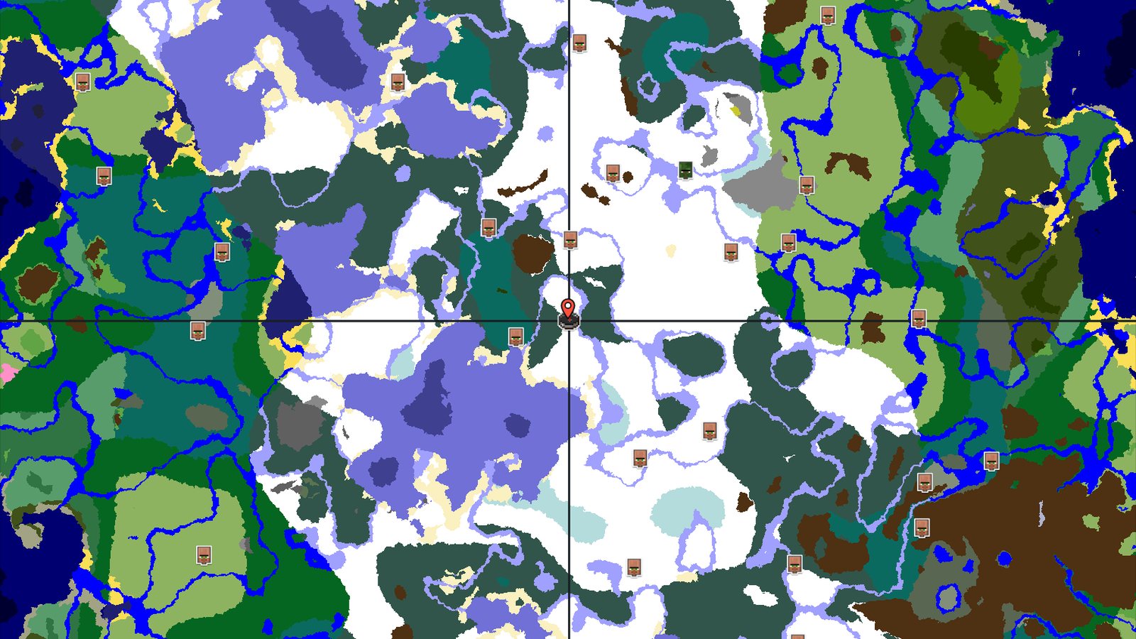 Frozen Start With Nearby Village and Trail Ruins — Minecraft seed preview