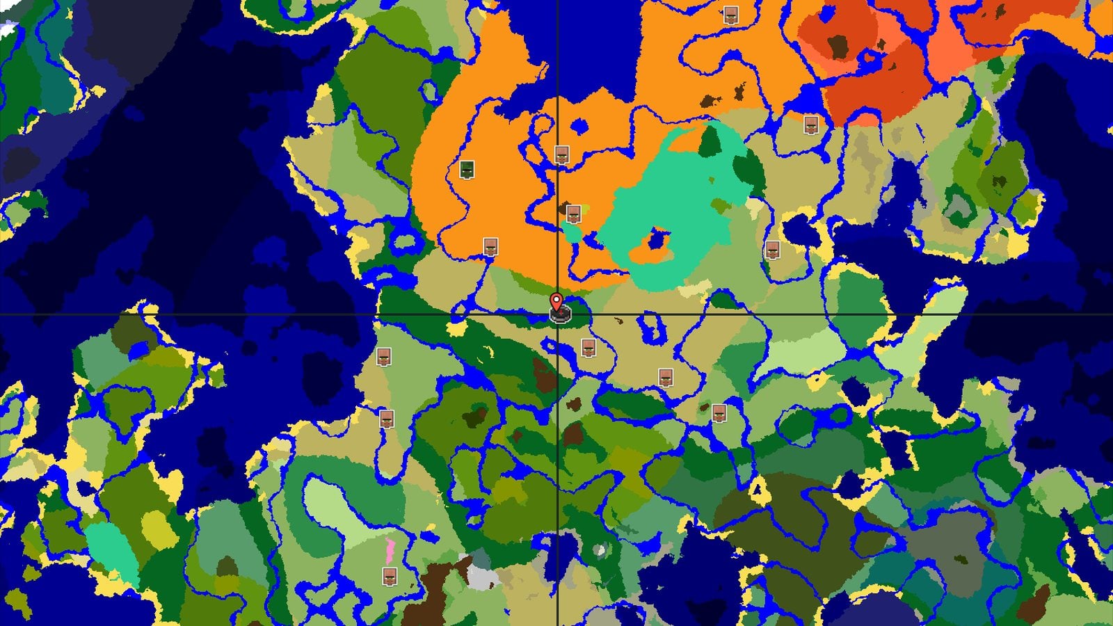 Forest Spawn with Nearby Savanna and Desert — Minecraft seed preview