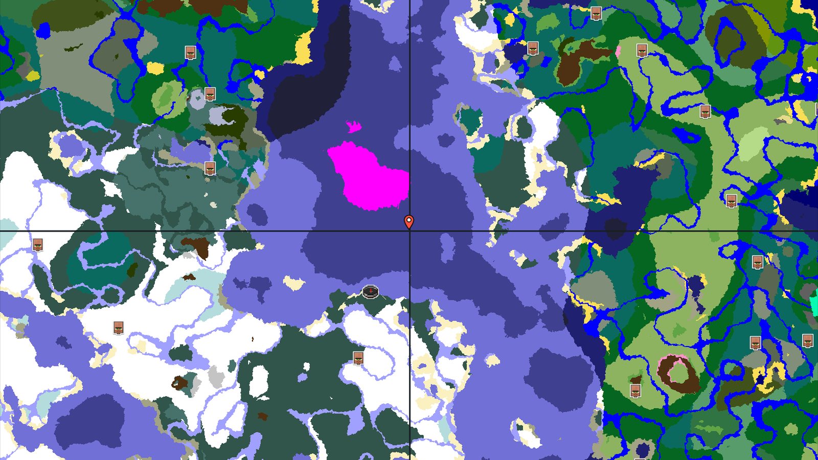 Frozen Ocean World with Nearby Mushroom Fields — Minecraft seed preview